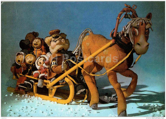 Õunkimmel - horse sledge - Puppet movie - 1990 - Estonia USSR - unused - JH Postcards