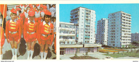 Essentuki - Young generation - children - New multi stored houses - 1983 - Russia USSR - unused - JH Postcards