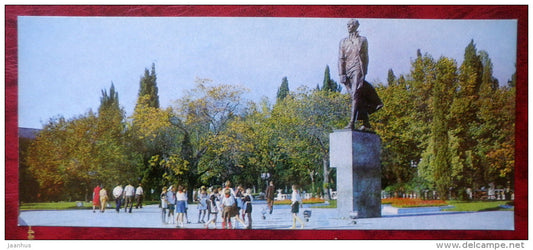 monument to Nikolay Ostrovsky - Sochi - 1983 - Russia USSR - unused - JH Postcards