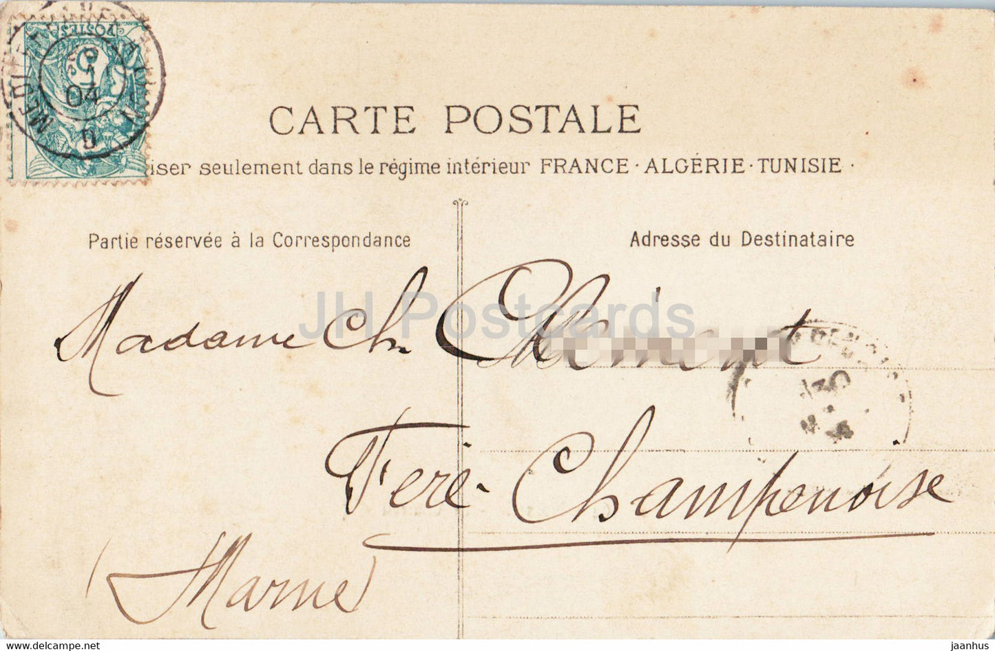 Marseille - Le Château d'If - 64 - carte postale ancienne - 1904 - France - oblitéré