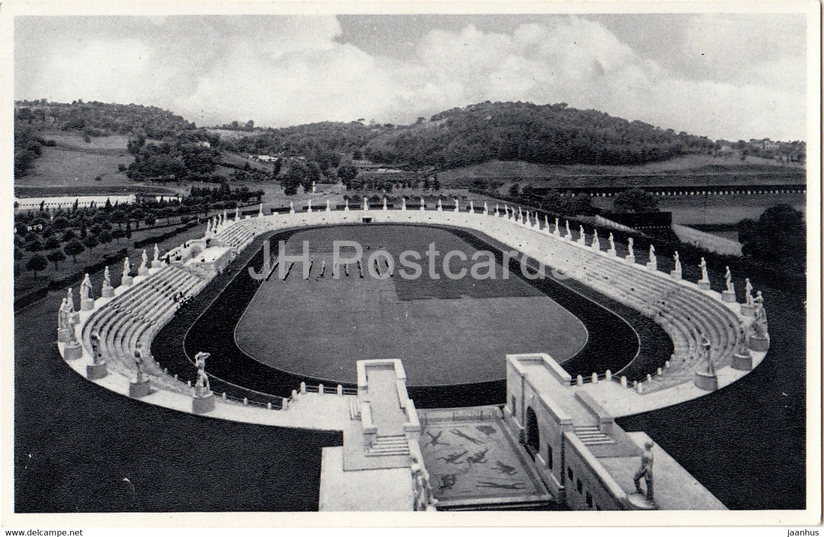 Roma - Rome - Foro Mussolini - Stadio del Marmi - Marble Staduim - old postcard - Italy - unused - JH Postcards