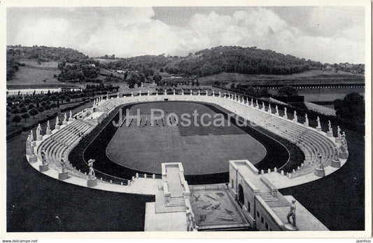 Roma - Rome - Foro Mussolini - Stadio del Marmi - Marble Staduim - old postcard - Italy - unused - JH Postcards
