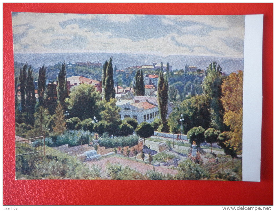 painting by Y. Razumovskaya , Kislovodsk - russian art - unused - JH Postcards