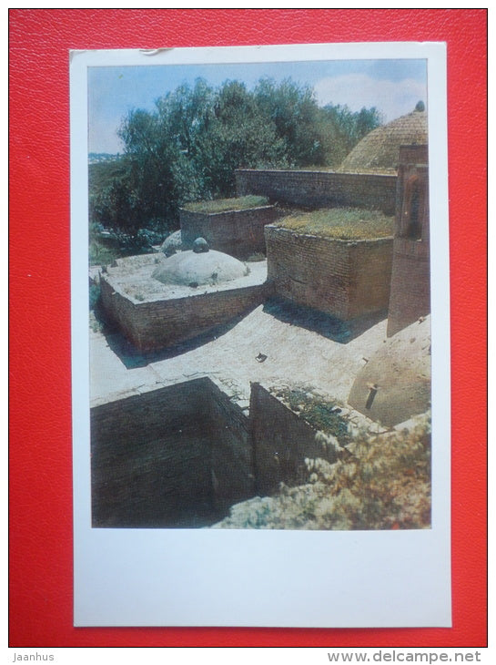 Qutham ibn Abbas mosque - Shah-i Zindah Complex - Samarkand - 1972 - Uzbekistan USSR - unused - JH Postcards