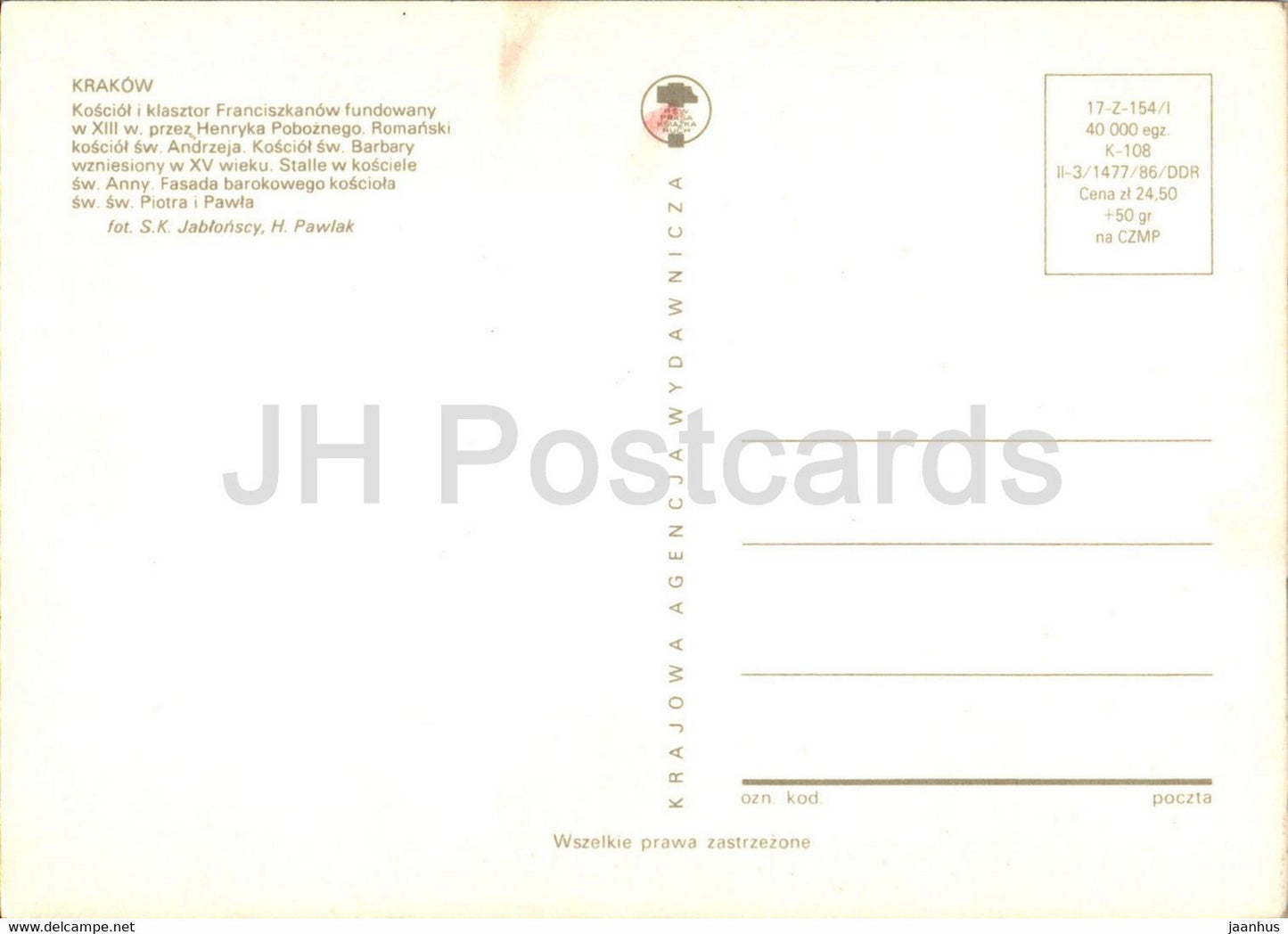 Krakow - Koscioly Krakowa - Krakow churches - churches - multiview - Poland - unused