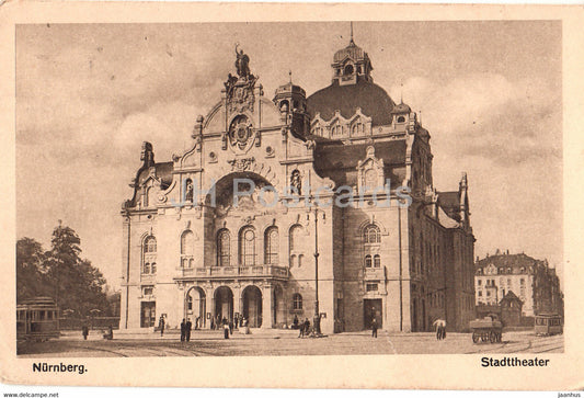 Nurnberg - Stadttheater - theatre - Nuremberg - 403 - old postcard - 1924 - Germany - used - JH Postcards