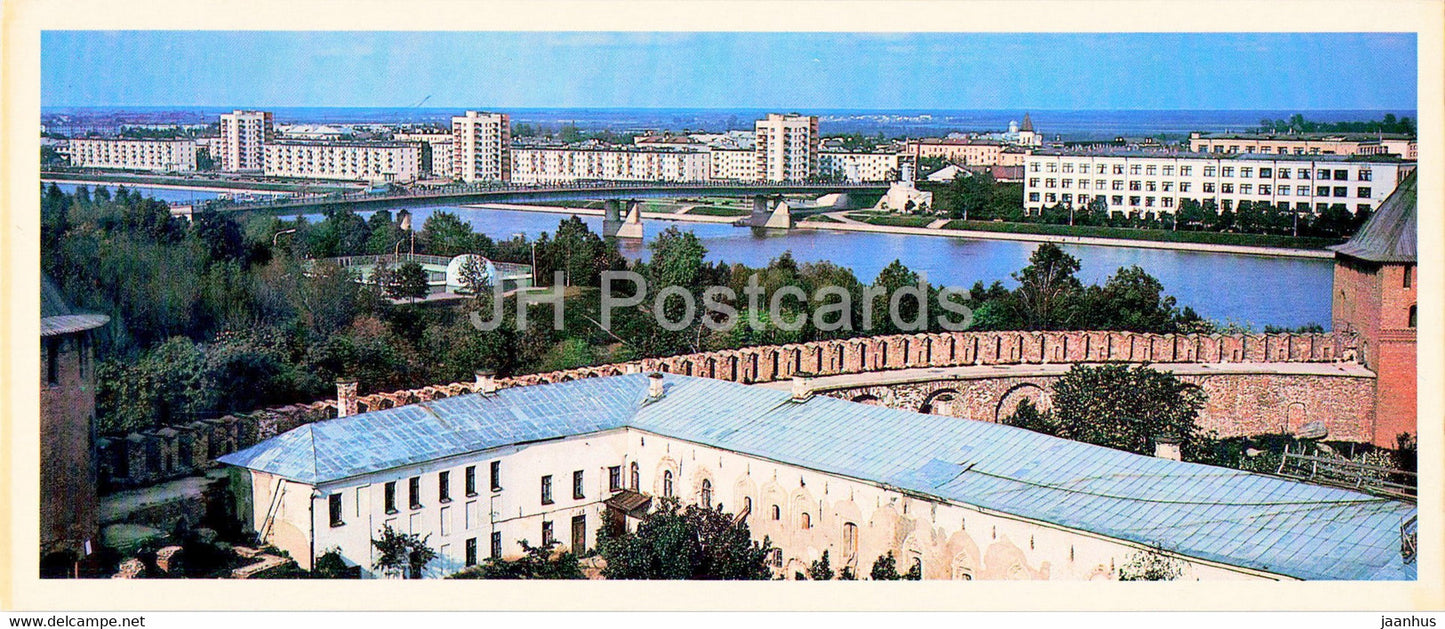 Novgorod - View of the Alexander Nevsky Embankment - 1980 - Russia USSR - unused - JH Postcards
