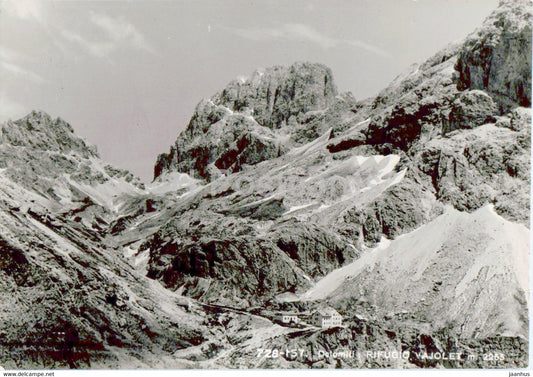 Rifugio Vajolet 2255 m - Dolomiti - old postcard - Italy - unused - JH Postcards