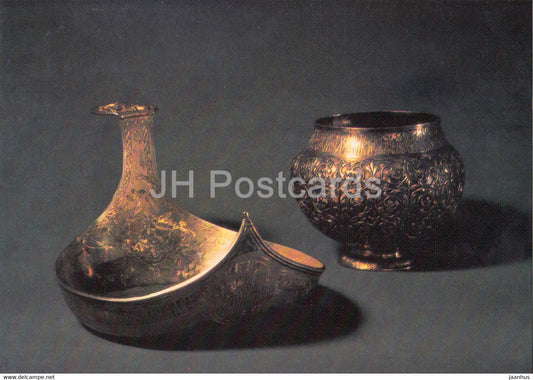 Ladle - Bratina Cup - Moscow - Russian Silver Craft - art - 1986 - Russia USSR - used - JH Postcards