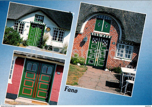 Fano - Dorpartier fra Sonderho - doors - multiview - 9344 - 1993 - Denmark - used - JH Postcards
