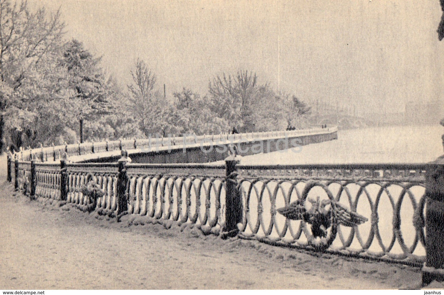 Leningrad - St. Petersburg - Railings of Kronwerk Channel - Cast iron lace work - 1970 - Russia USSR - unused - JH Postcards