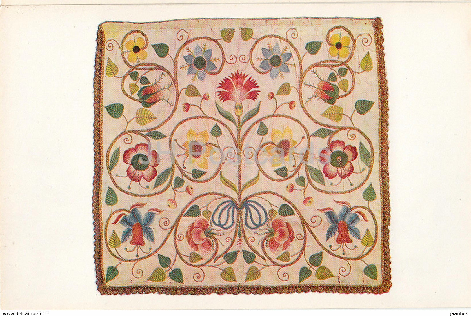 Embroidery - English Applied Art - 1983 - Russia USSR - unused - JH Postcards