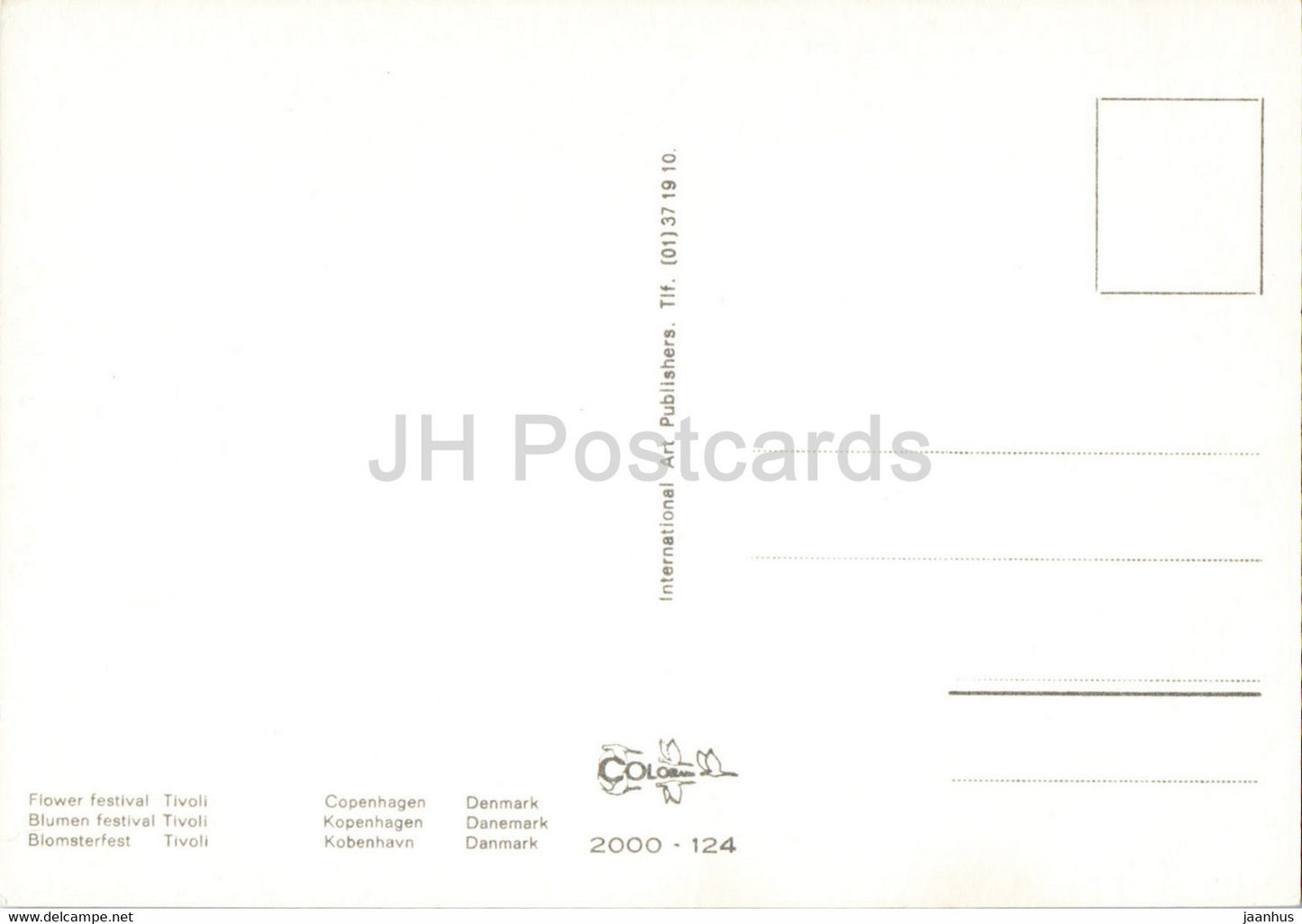 Copenhagen - Flower Festival - Tivoli - 2000-124 - Denmark - unused