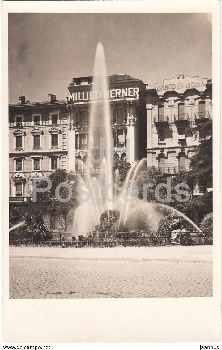 Lugano - Millet & Werner - Banco di Roma - old postcard - Switzerland - unused - JH Postcards