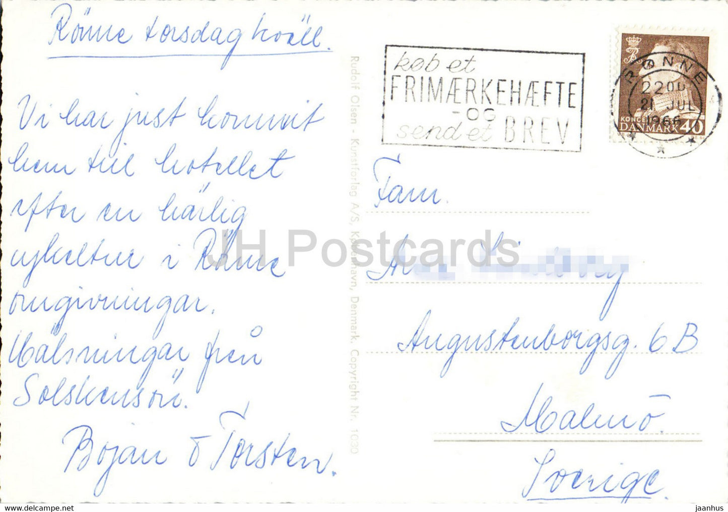 Grüße aus Bornholm – Multiview – 1966 – Dänemark – gebraucht