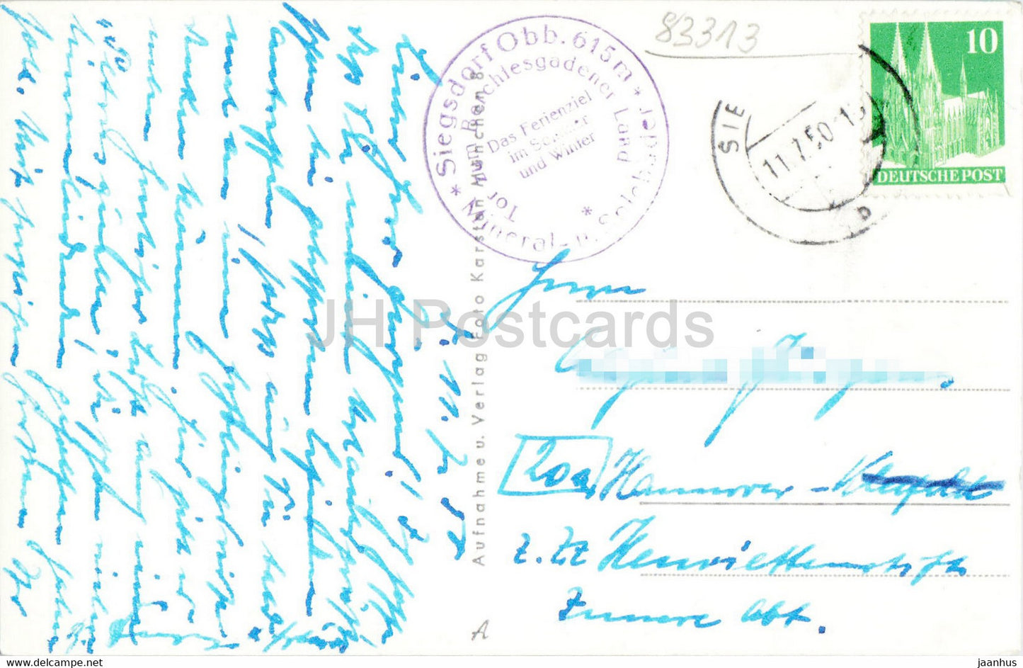 Siegsdorf Obb - old postcard - Germany - used