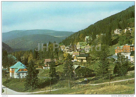 Krkonose - Spindleruv Mlyn with the Vysoke kolo Ridge - Czechoslovakia - Czech - unused - JH Postcards