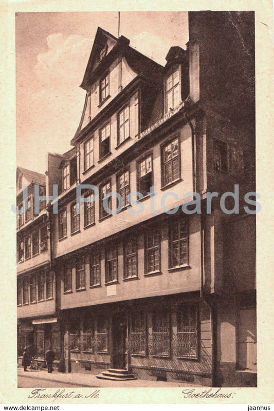 Frankfurt a Main - Goethehaus - 26 - old postcard - Germany - unused - JH Postcards