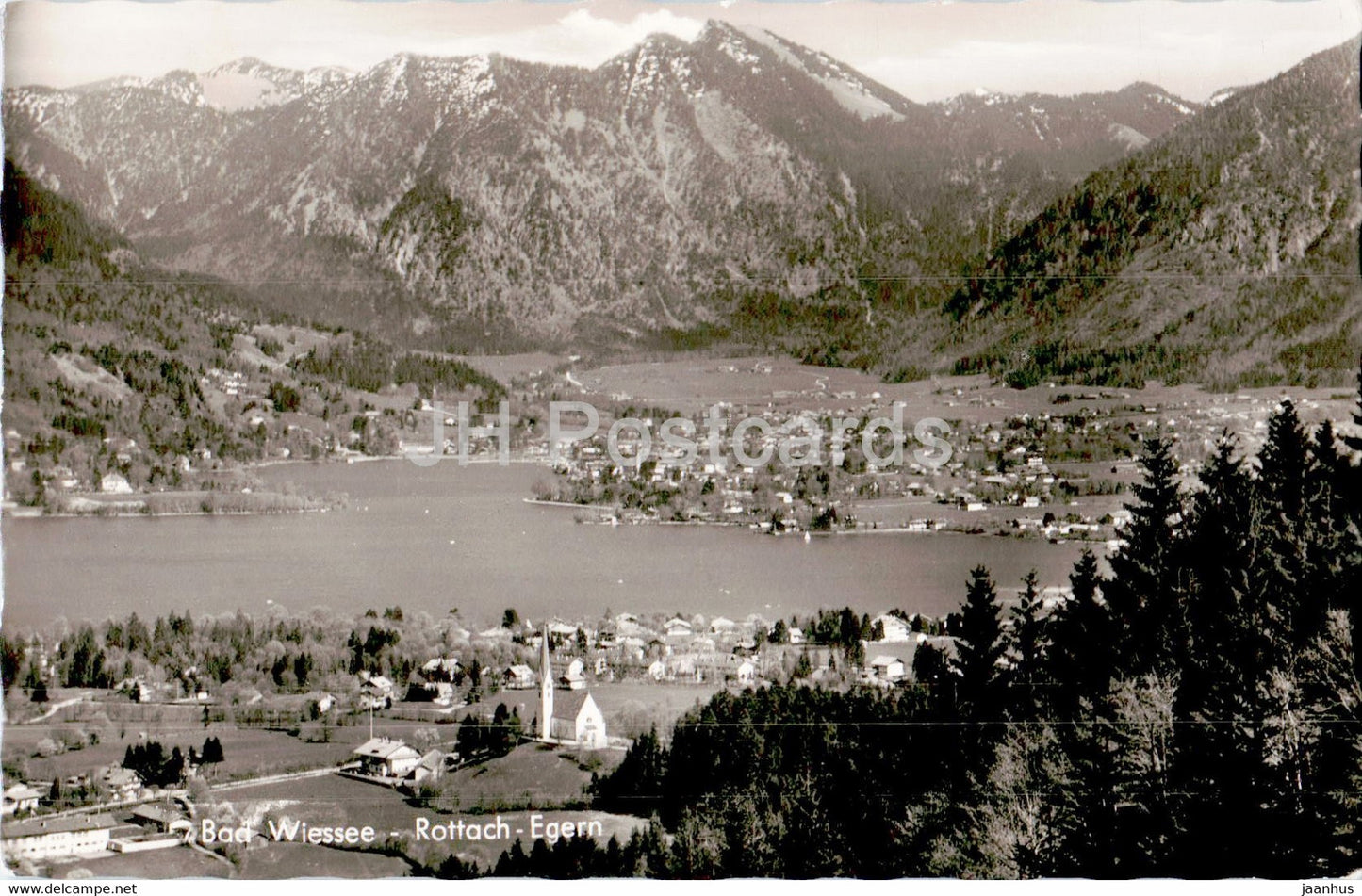 Bad Wiessee - Rottach Egern - old postcard - 1956 - Germany - used - JH Postcards
