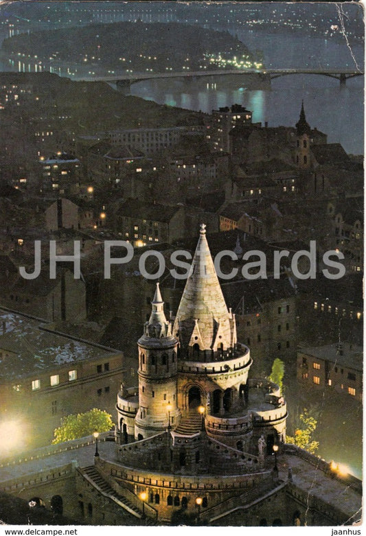 Budapest - view with the Fishers bastion - 1972 - Hungary - used - JH Postcards