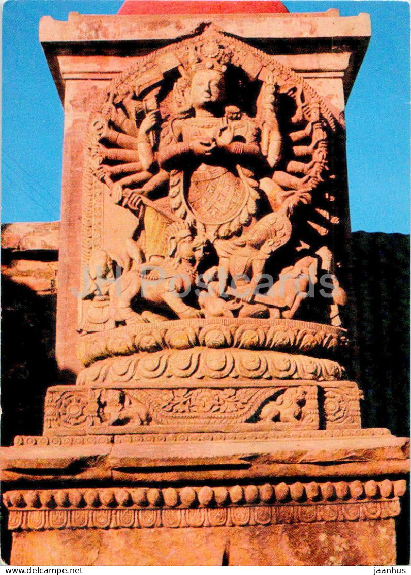 Bhadgaon - Stone Image of Ugrachandi - 95 - Nepal - unused - JH Postcards