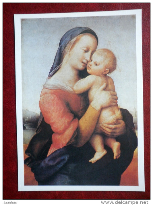 painting by Raphael - Tempi Madonna , 1507 - italian art - unused - JH Postcards