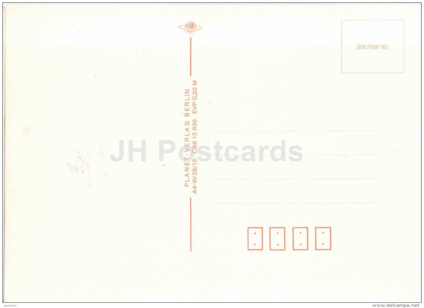 illustration - mouse - snail - flowers - Germany - unused - JH Postcards