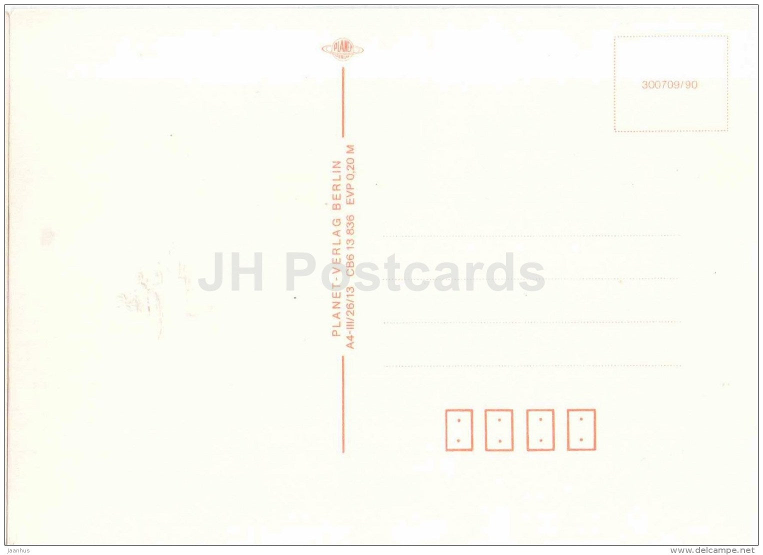 illustration - mouse - snail - flowers - Germany - unused - JH Postcards