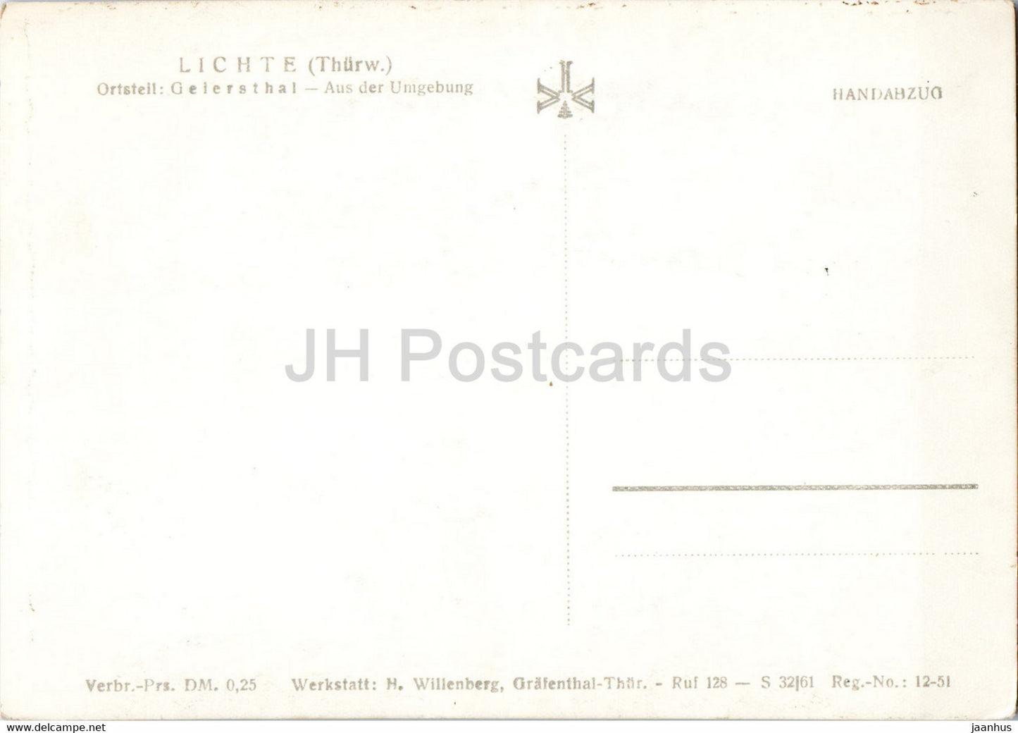 Lichte - Geiersthal - Aus der Umgebung - Thurw - old postcard - Germany DDR - unused