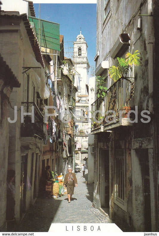 Lisbon - Lisboa - Alfama - street - 1994 - 1 - Portugal - used - JH Postcards