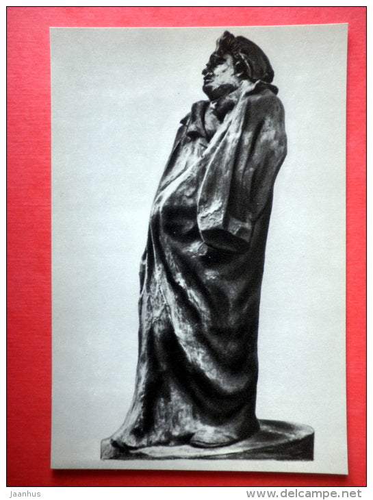 Honore de Balzac , 1897 - sculpture by August Rodin - french art - unused - JH Postcards