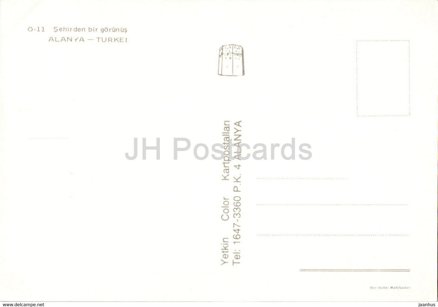 Alanya - City view - beach - Yetkin Color - Turkey - unused