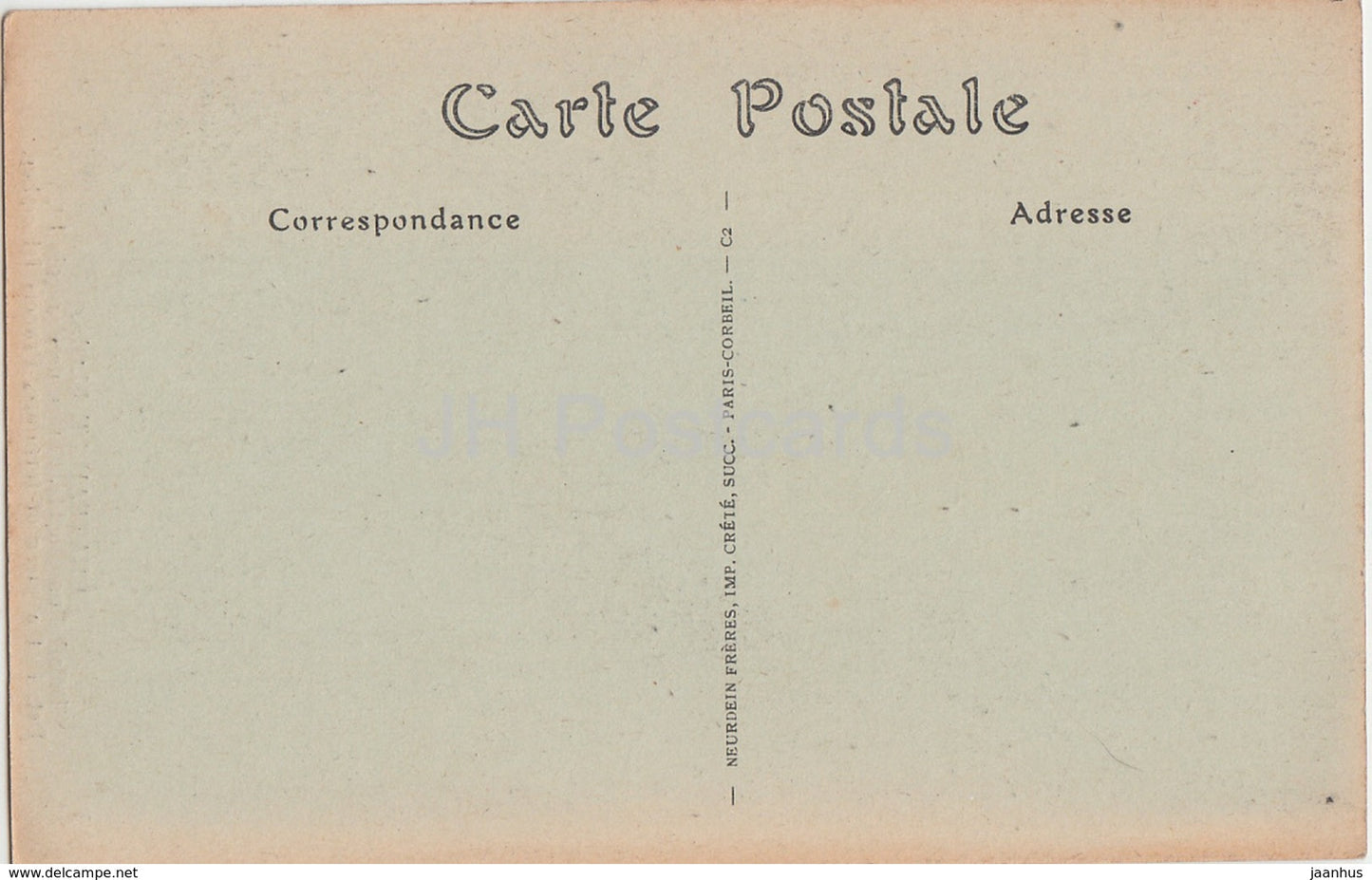 Chateau de Blois - Detail d'un Meuble - Chiffre de Francois Ier - castle - 273 - old postcard - France - unused