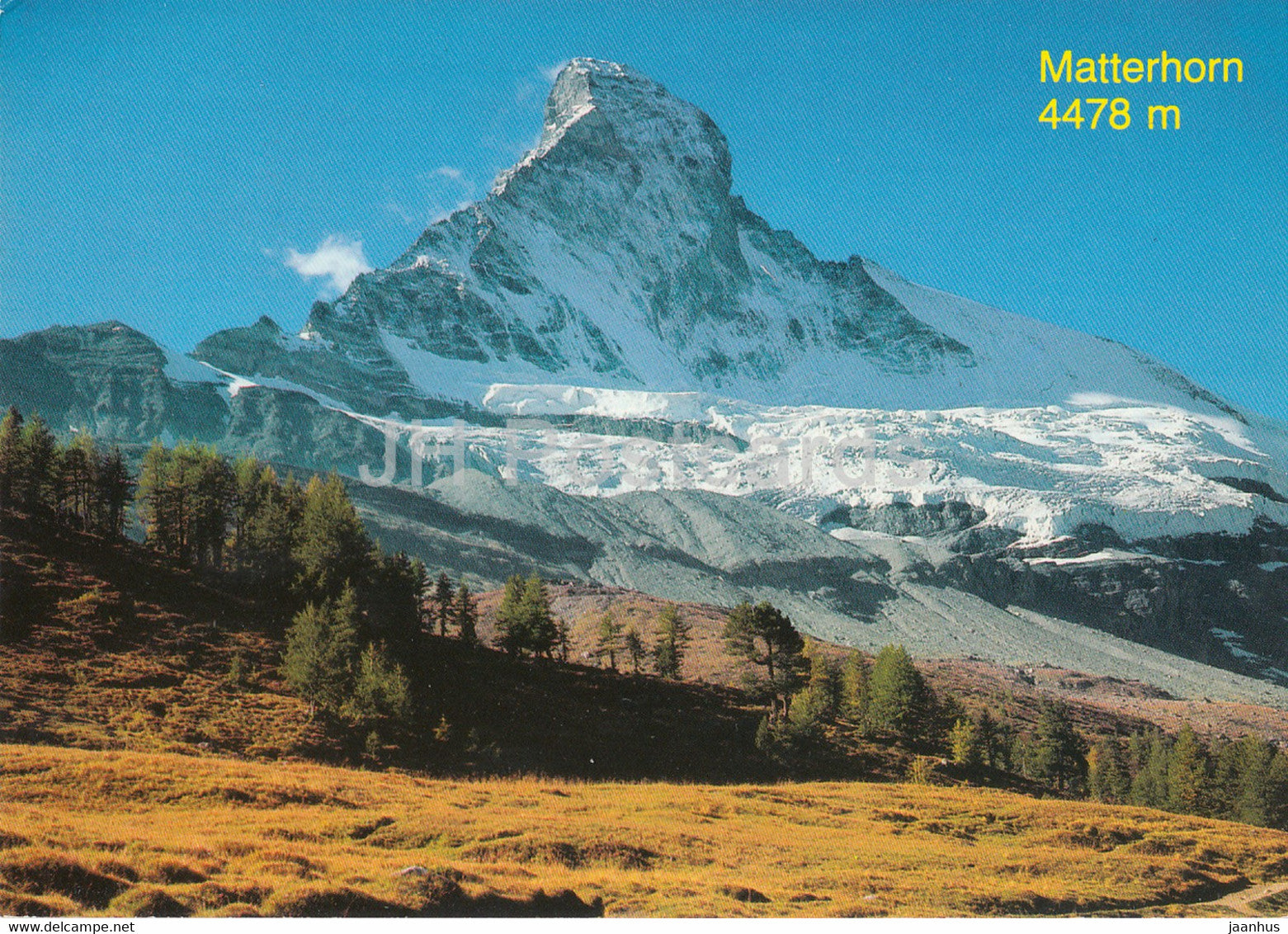 Matterhorn 4478 m bei Zermatt - 4874 - 1990 - Switzerland - used - JH Postcards