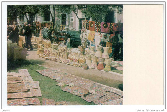 Sale of handicrafts - baskets - 1970 - Mexico - unused - JH Postcards