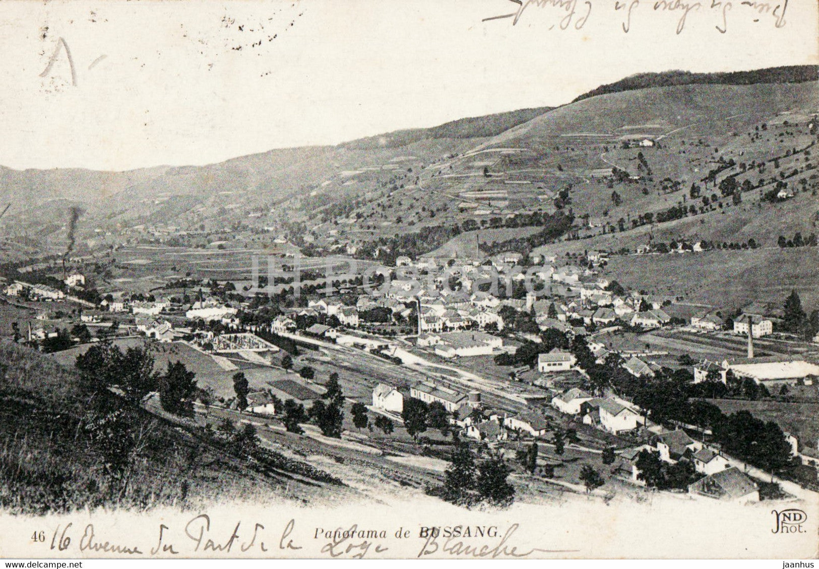 Panorama de Bussang - 46 - old postcard - 1920 - France - used - JH Postcards