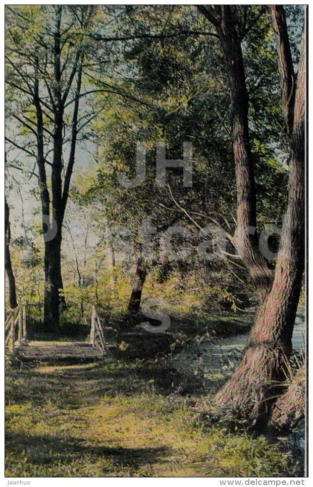 a corner of the Lower Park - Russian writer Leo Tolstoy Museum - Yasnaya Polyana - 1971 - Russia USSR - unused - JH Postcards