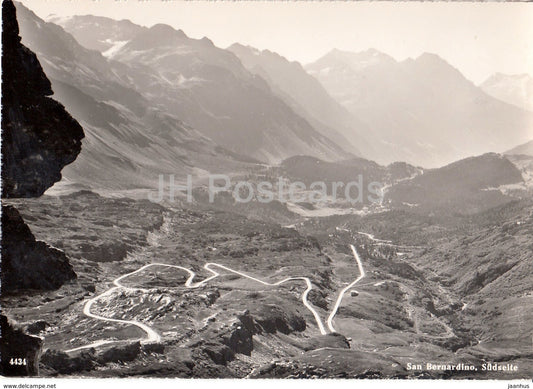 San Bernardino - Sudseite - 4434 - Switzerland - unused - JH Postcards