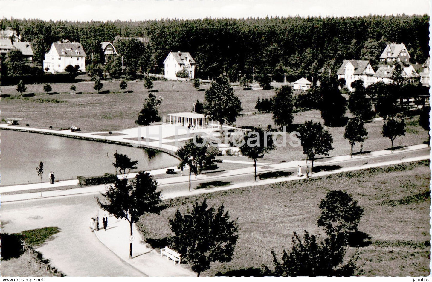 Hahnenklee Bockswiese - Blick auf die Kuranlagen mit Irenenquelle - old postcard - Germany - unused - JH Postcards