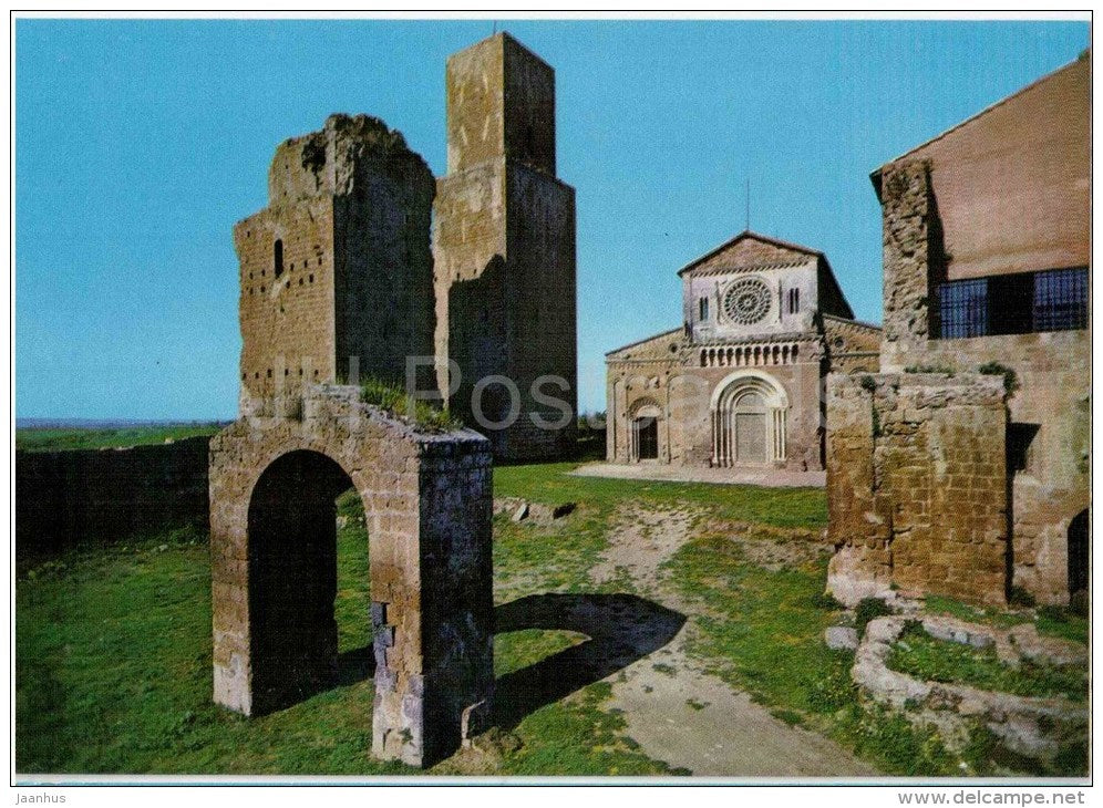 Basilica di S. Pietro - St Peter`s Basilica - Tuscania - Lazio - 4 - Italia - Italy - unused - JH Postcards