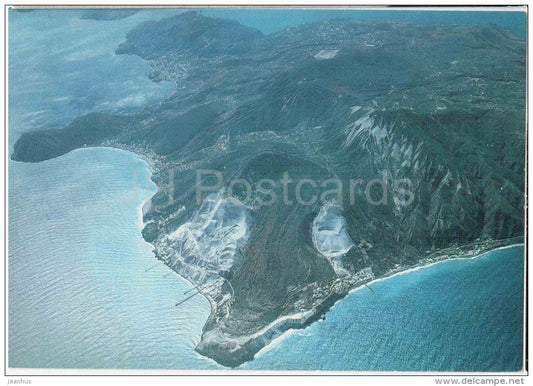 Particolare aereo con le cave di Pomice in evidenza - Isola di Lipari - Eolie - Sicilia - 2 - Italia - Italy - unused - JH Postcards