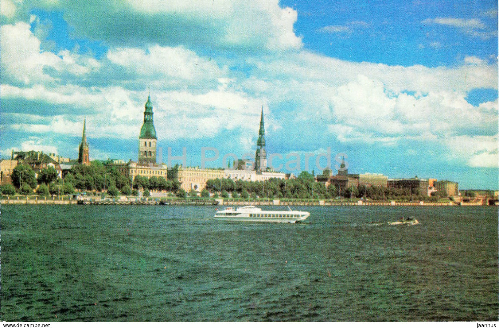 Riga - Old Town - View on the Komsomol Embankment - 1976 - Latvia USSR - unused - JH Postcards