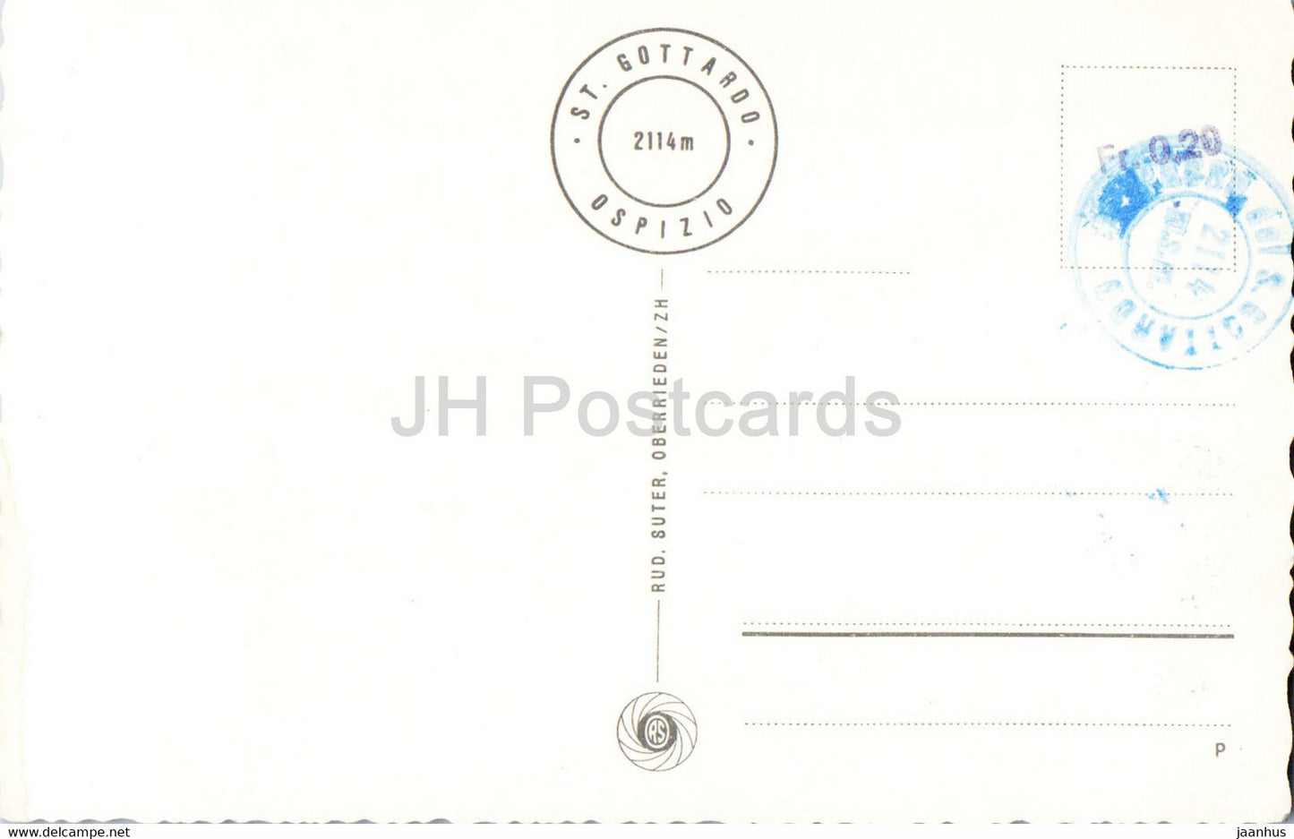 Gotthard Hospiz - Fliegerdenkmal - monument - 891 - carte postale ancienne - Suisse - inutilisé