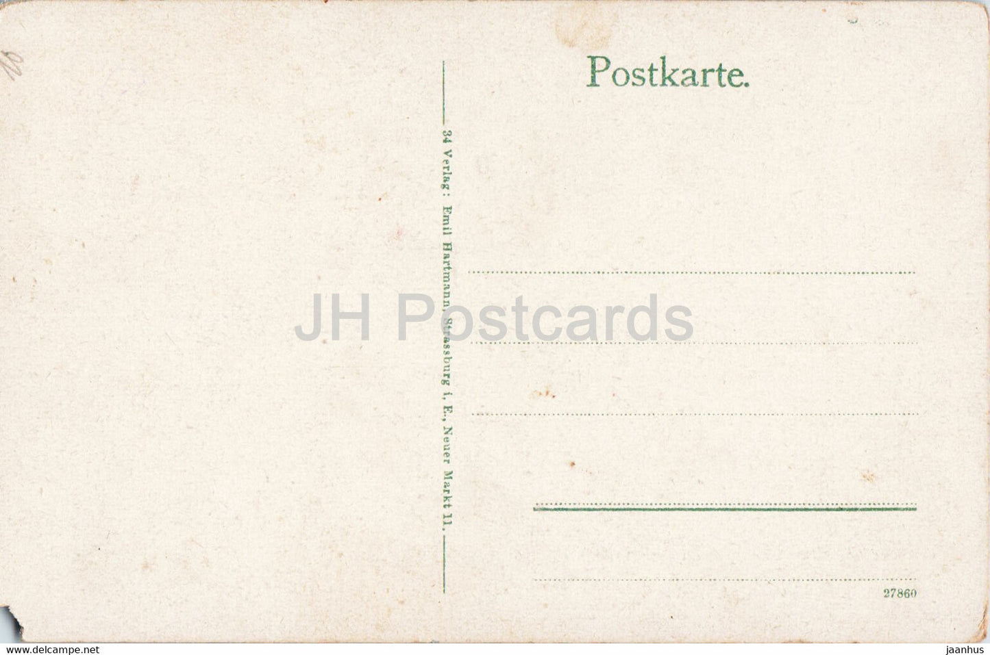 Weisser See 1200 m - Hochvogesen - carte postale ancienne - France - inutilisée