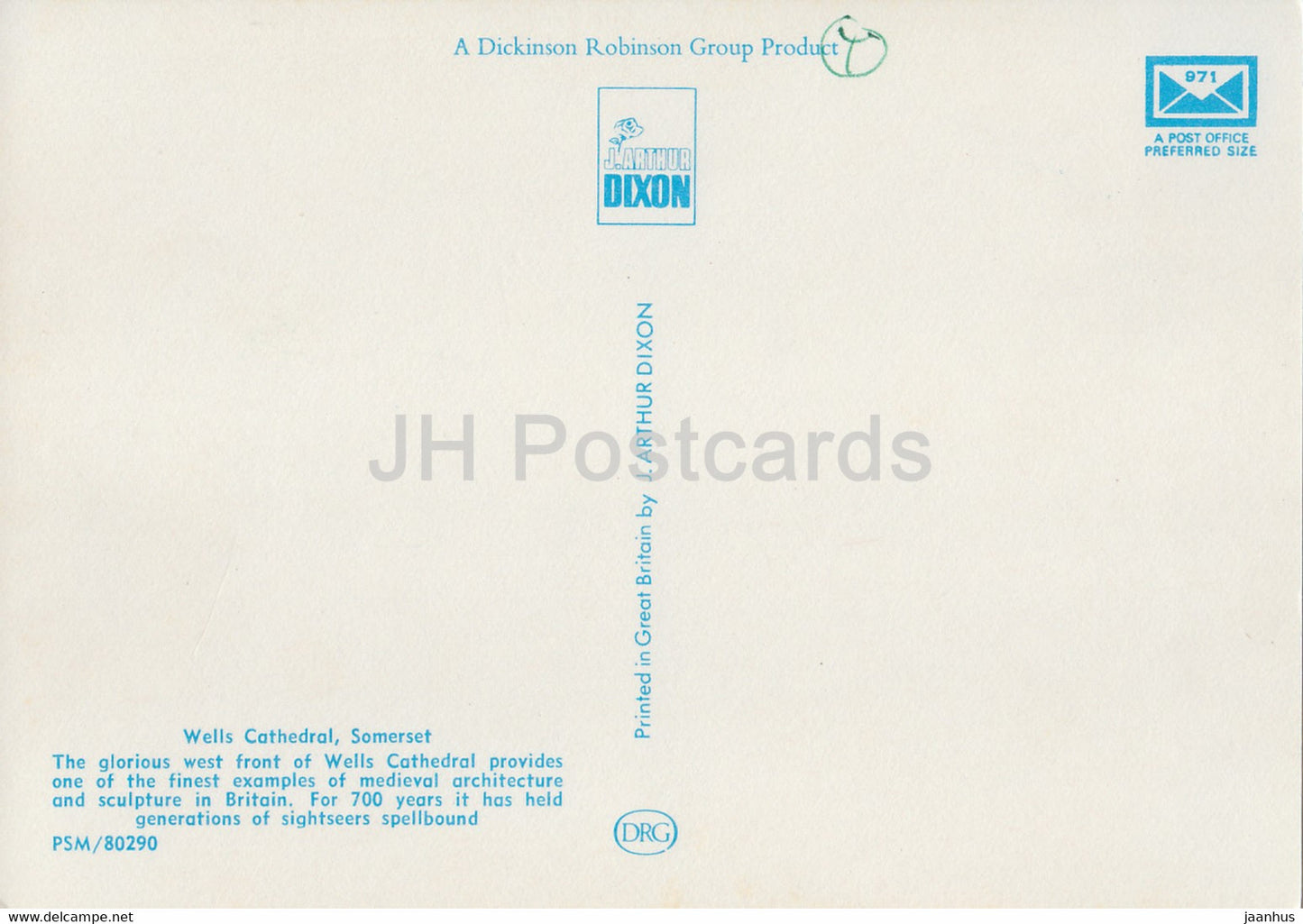 Wells Cathedral - Somerset - England - United Kingdom - unused