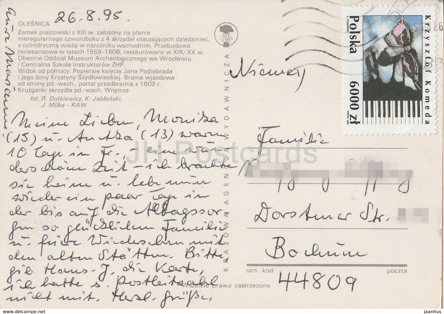 Olesnica - Zamek w Olesnicy - château - multiview - 1995 - Pologne - utilisé