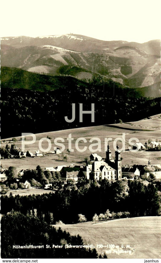 Hohenluftkurort St Peter mit Feldberg - old postcard - Germany - unused - JH Postcards