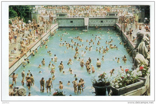 Gellert swimming pool - Budapest - 1973 - Hungary - unused - JH Postcards