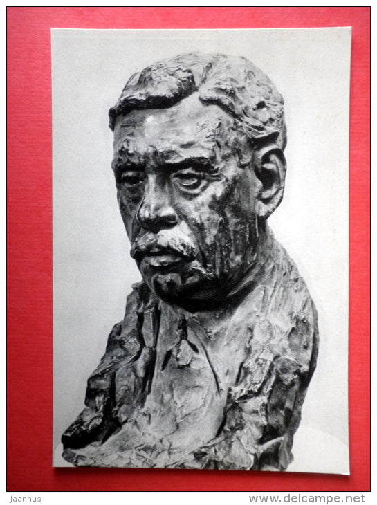 Portrait of sculptor Falguiere , 1897 - sculpture by August Rodin - french art - unused - JH Postcards