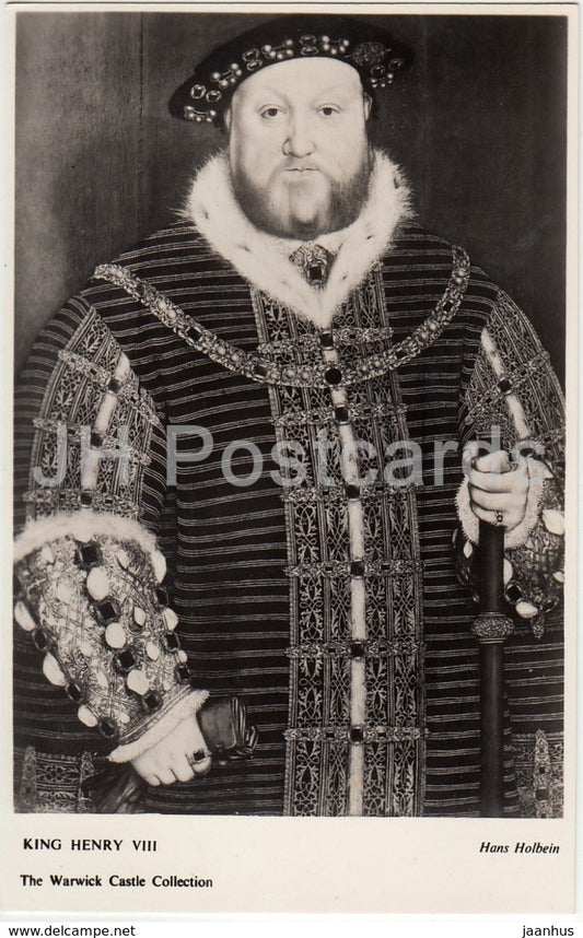 Warwick Castle Collection -Portrait of Henry VIII - United Kingdom - England - used - JH Postcards